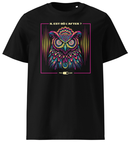 T-Shirt Hibou Sono-Psychédélique